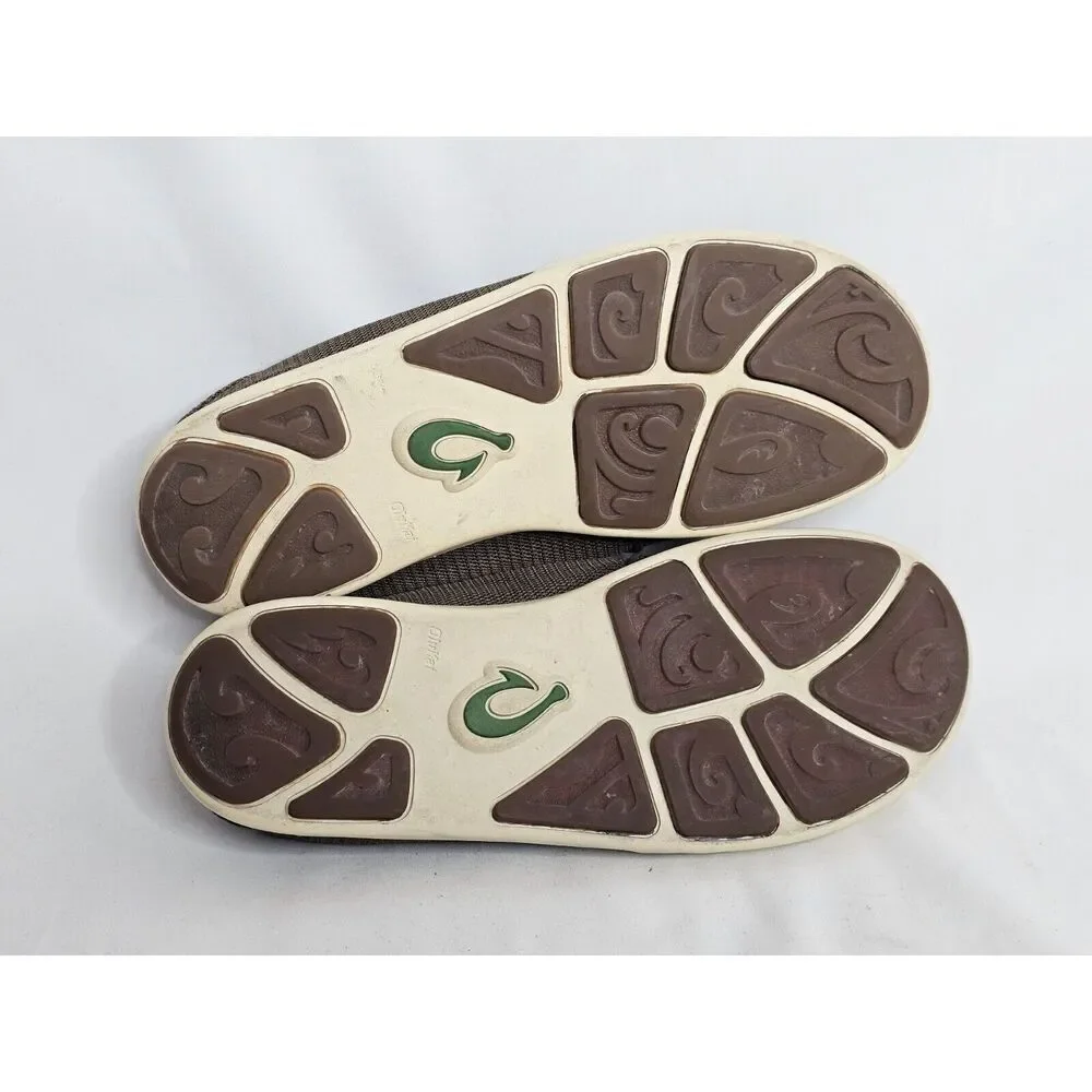 OLUKAI Nohea Mesh‎ Island Slip-On Shoes Casual Brown Mens Size 8